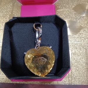 Juicy couture heart shaped charm
